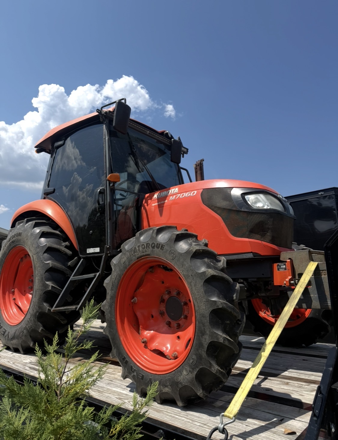 The Cowboy Crown tractor on the job